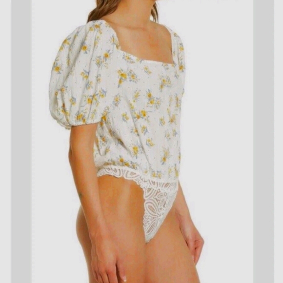 Intimately Free People Angela Floral Print Bodysuit - Picture 2 of 11